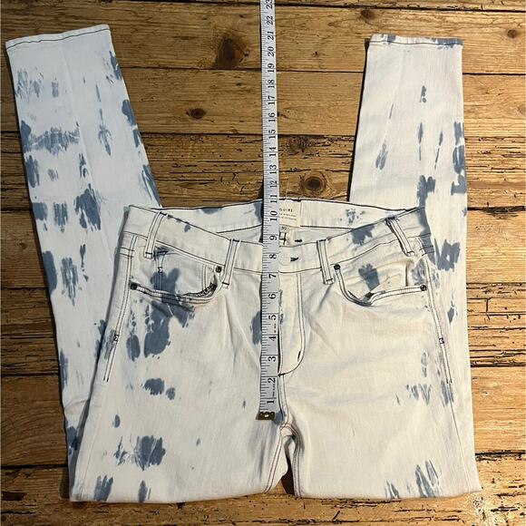 McGuire Womens Size 30 Light Blue Tie Dye Wash Bootcut Jeans NWOT - Picture 4 of 6